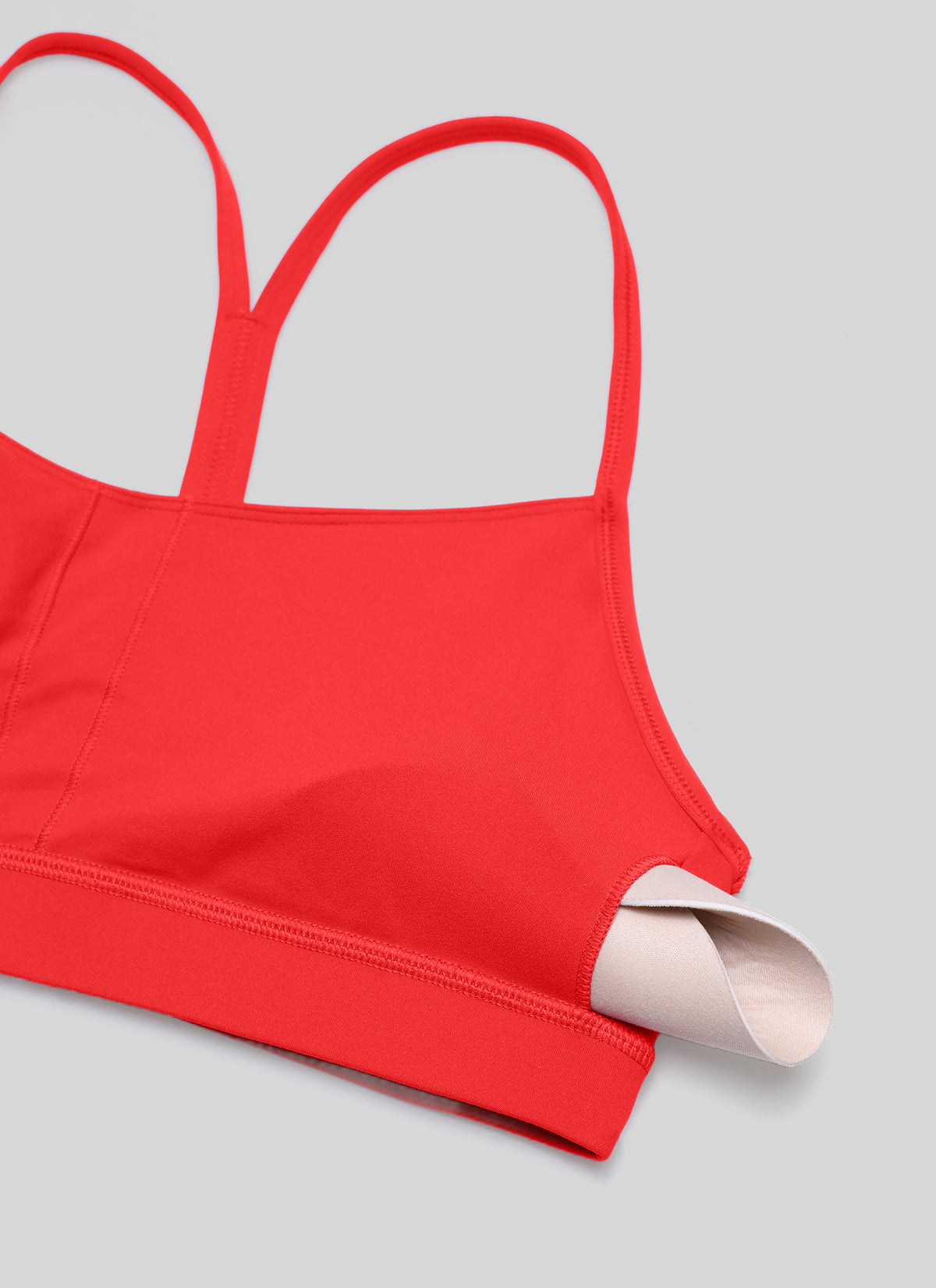 CRZ YOGA Women's Yoga Light Support Butterluxe Sports Bra Y back Deep Red @model_info:NEW