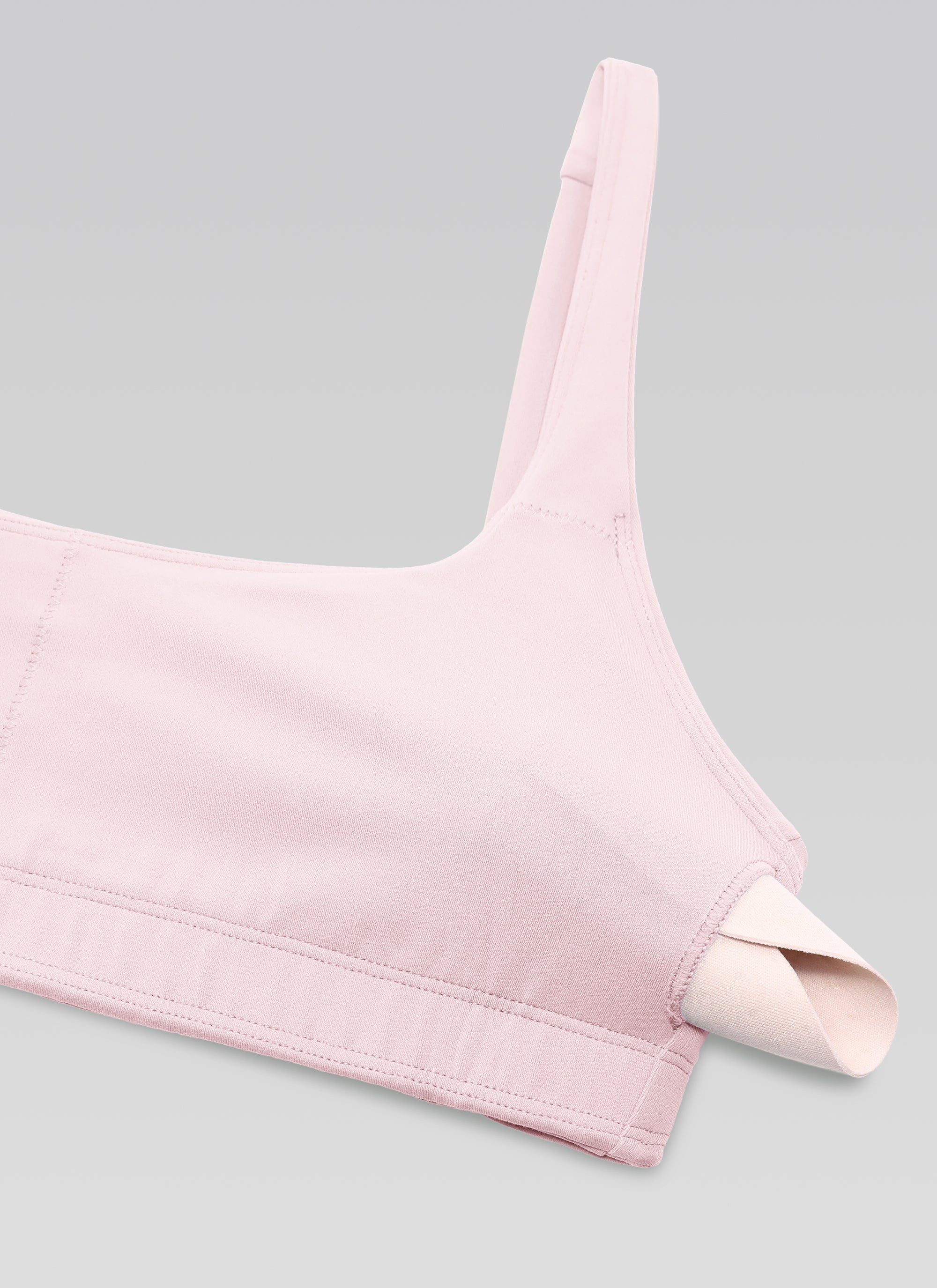 CRZ YOGA Women Butterluxe Square Neck Cami Padded Mini Bra Strawberry Pink @model_info:NEW