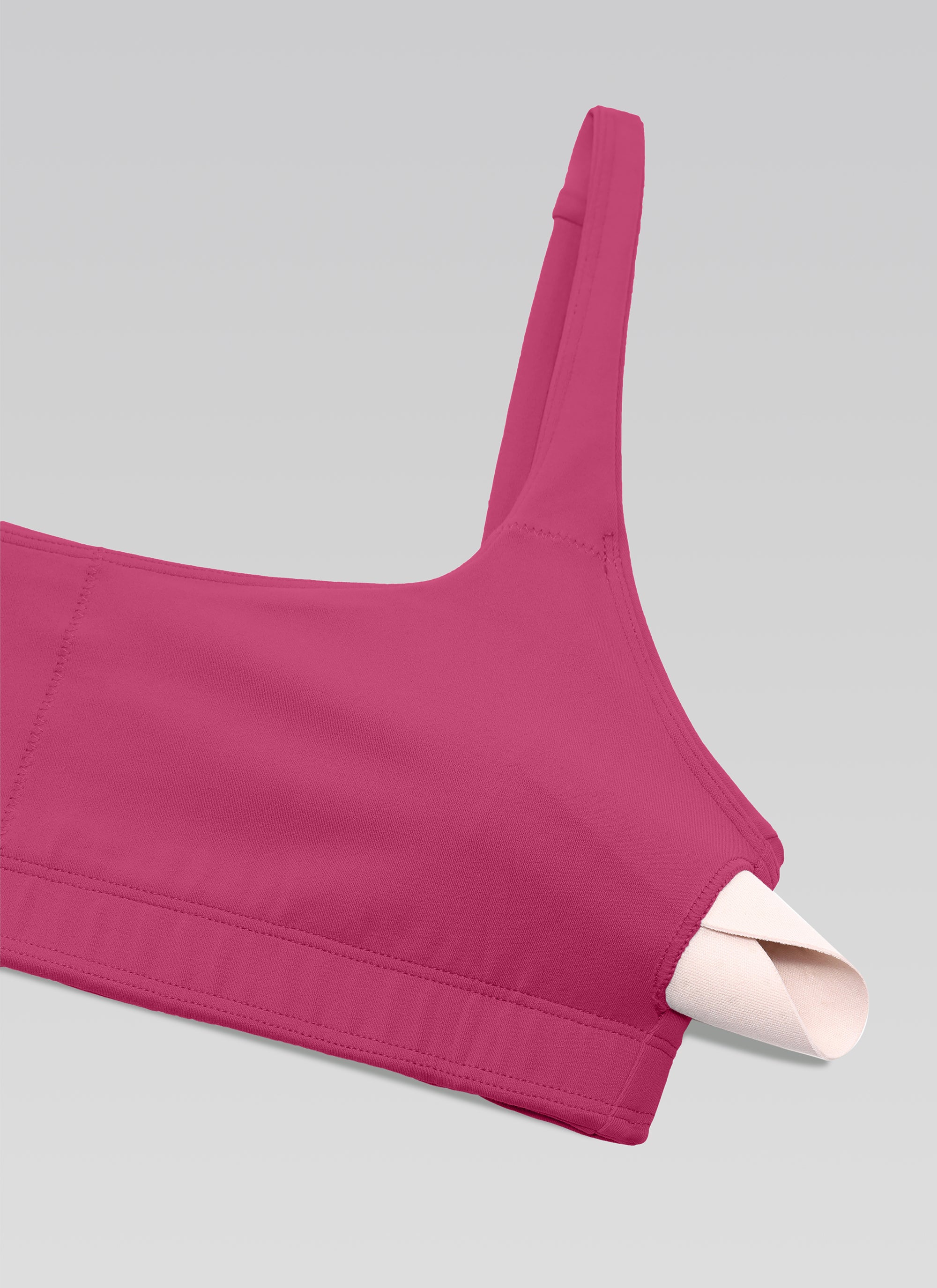 CRZ YOGA Women Butterluxe Square Neck Cami Padded Mini Bra Washed Mauve