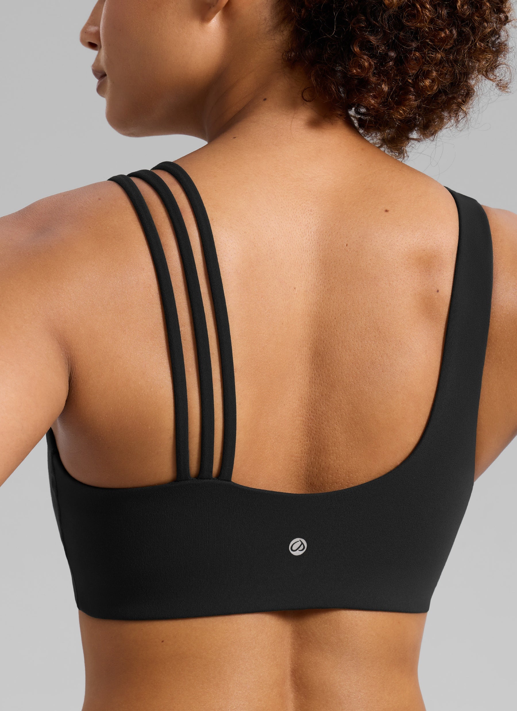 Women's Butterlift® Yoga Asymmetric Straps Sports Bra Medium Support Black