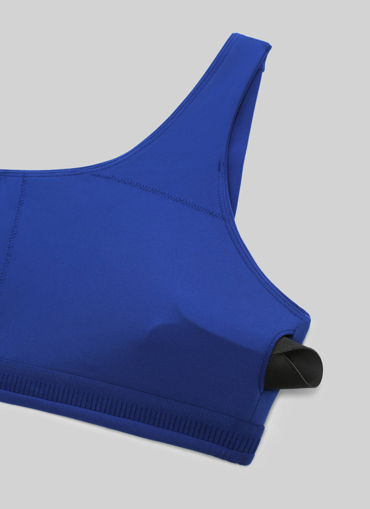 Women's Butterlift® Yoga Asymmetric Straps Sports Bra Medium Support Waves Blue