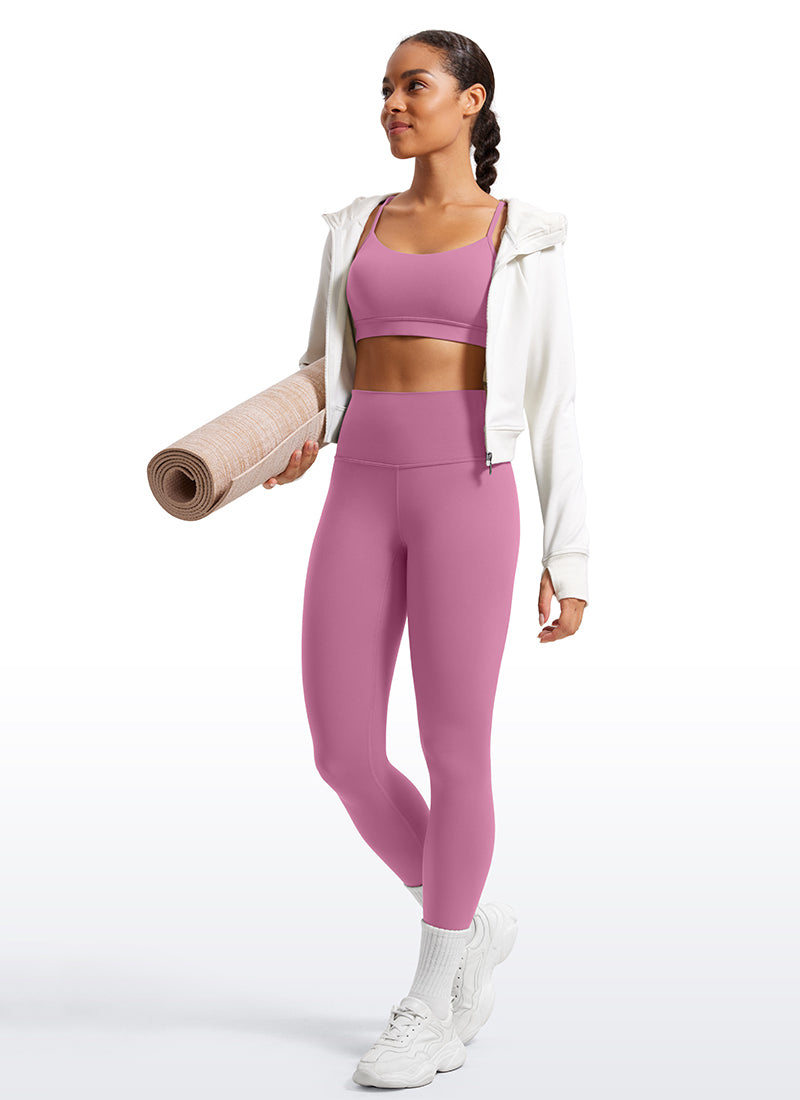 CRZ YOGA Women's Yoga Lounge High Rise Butterluxe Yoga Leggings 25'' Velvet Dust