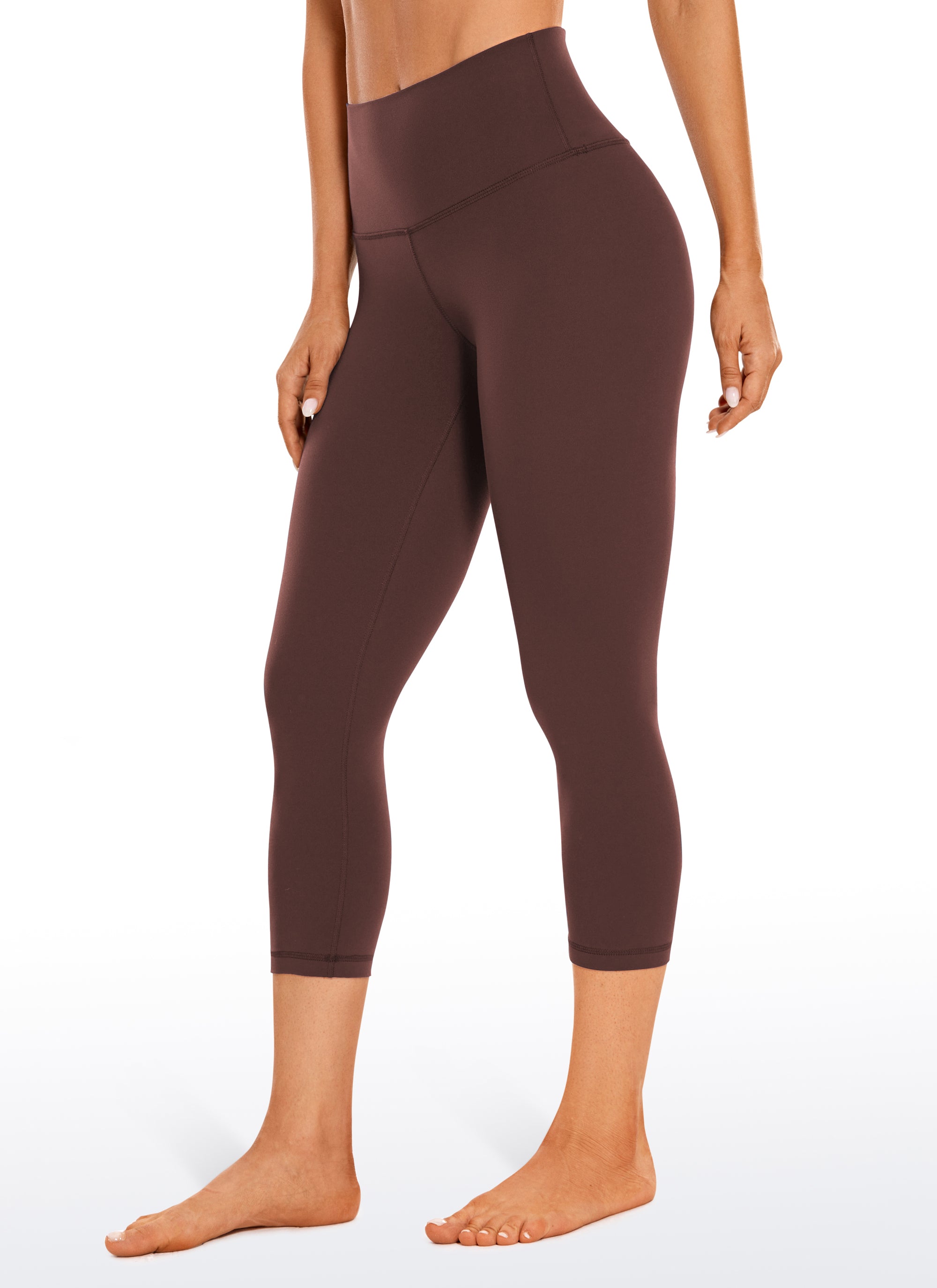 CRZ YOGA Women's Yoga Lounge High Rise Butterluxe Yoga Leggings 21'' Taupe