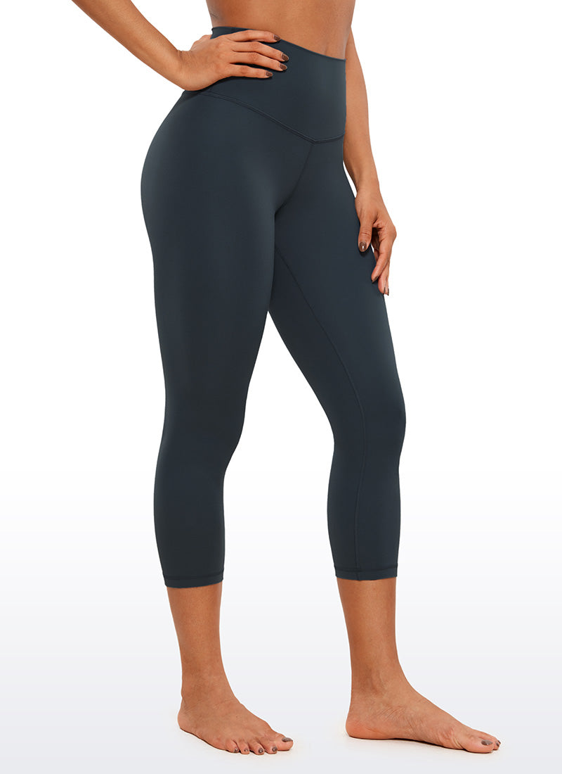 CRZ YOGA Women's Yoga Lounge High Rise Butterluxe Yoga Leggings 21'' True Navy