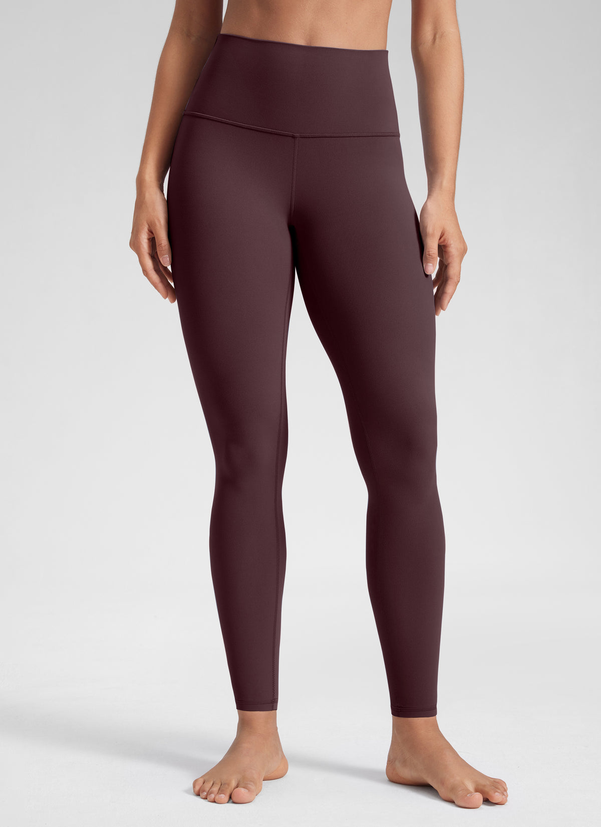 CRZ YOGA Women's Yoga Lounge High Rise Butterluxe Yoga Leggings 28'' Ripe Plum @model_info:Winama