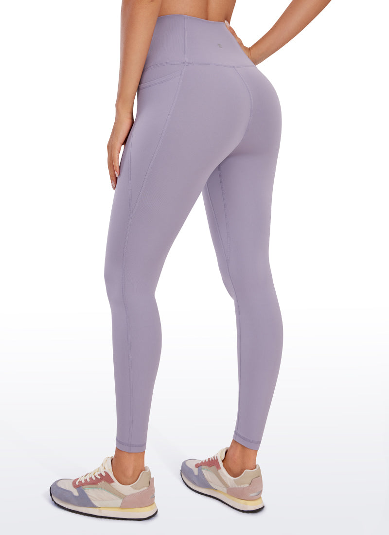CRZ YOGA Women's Yoga Lounge High Rise Butterluxe Pocket Leggings 25'' Lavender Mist @model_info:D
