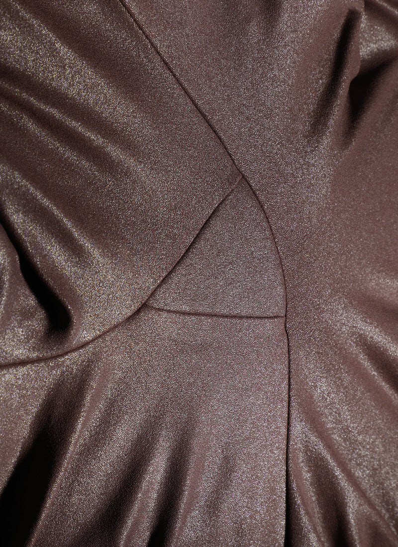 CRZ YOGA Women Butterluxe Matte Faux Leather No Front Seam Leggings 28'' Taupe Classic Pattern