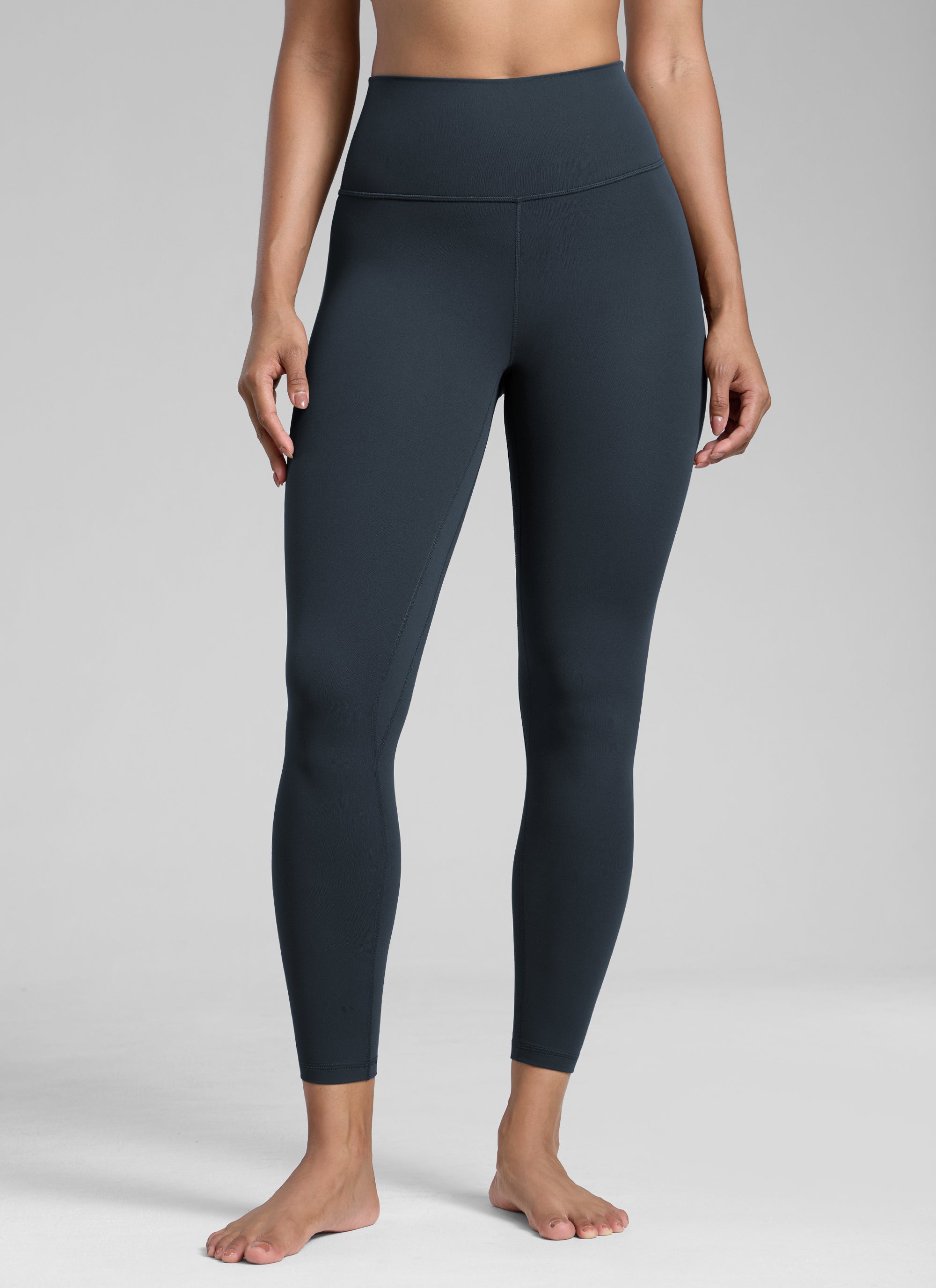 CRZ YOGA Women's Workout High Rise Butterlift Yoga Leggings 25'' True Navy