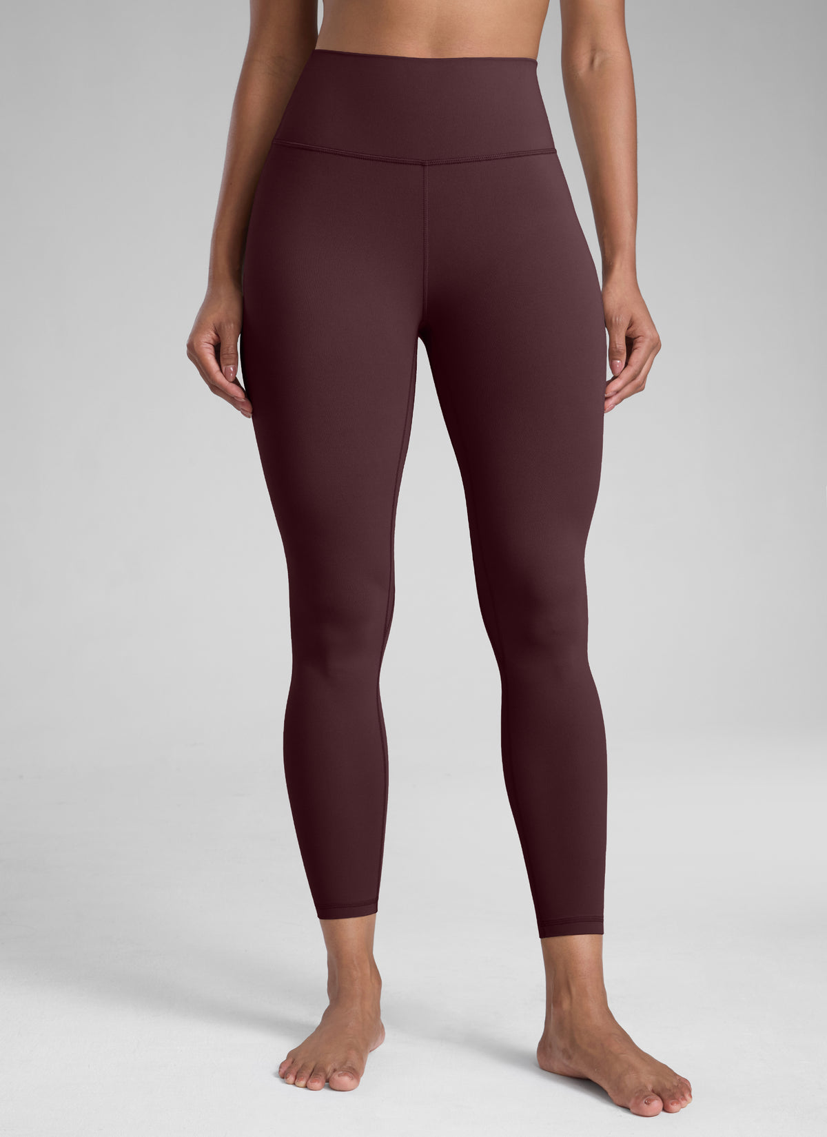 CRZ YOGA Women's Workout High Rise Butterlift Yoga Leggings 25'' Ripe Plum @model_info:Barbara