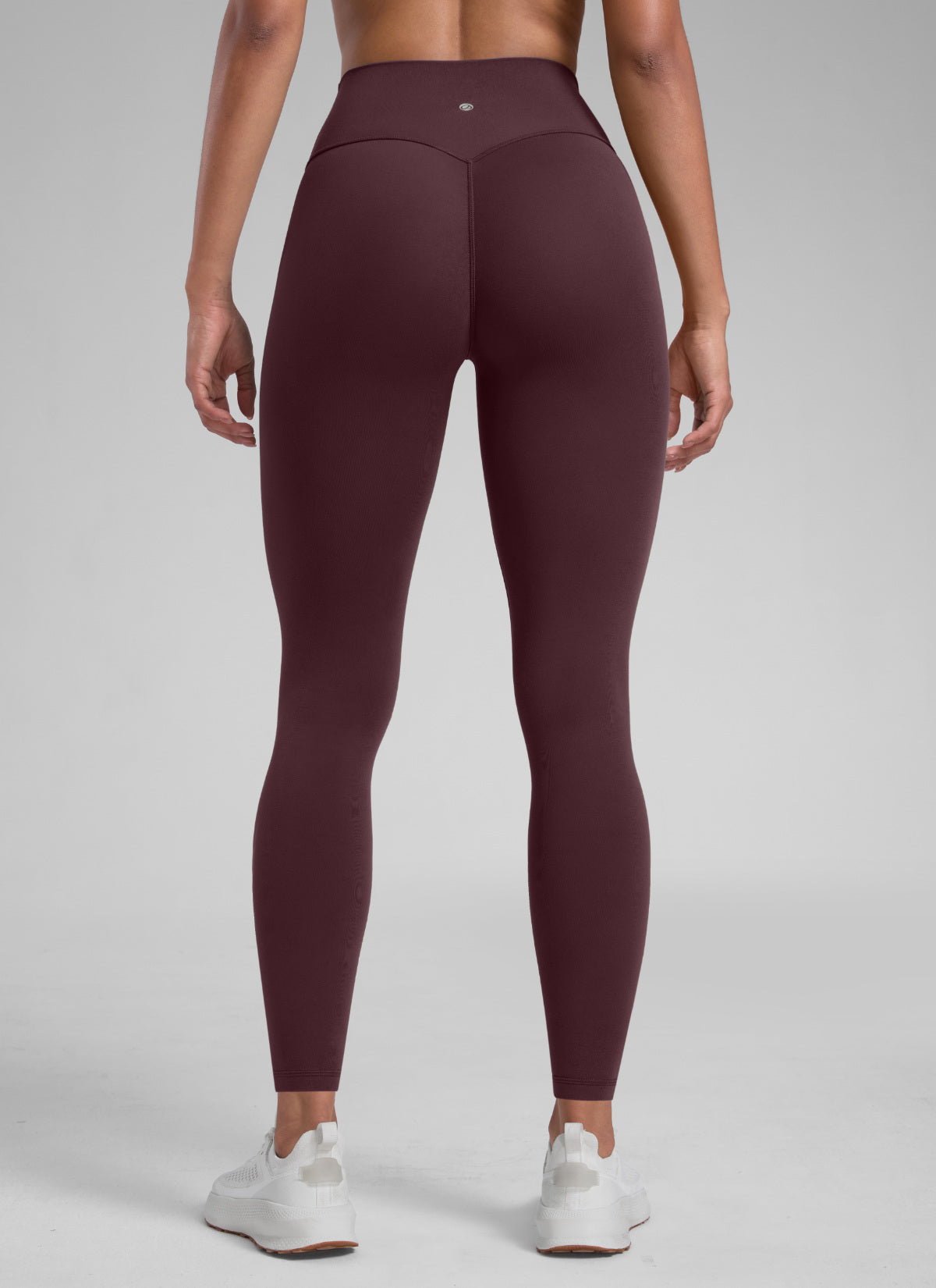 CRZ YOGA Women's Secretsculpt™ Workout No Front Seam Legging 28'' Ripe Plum @model_info:Barbara