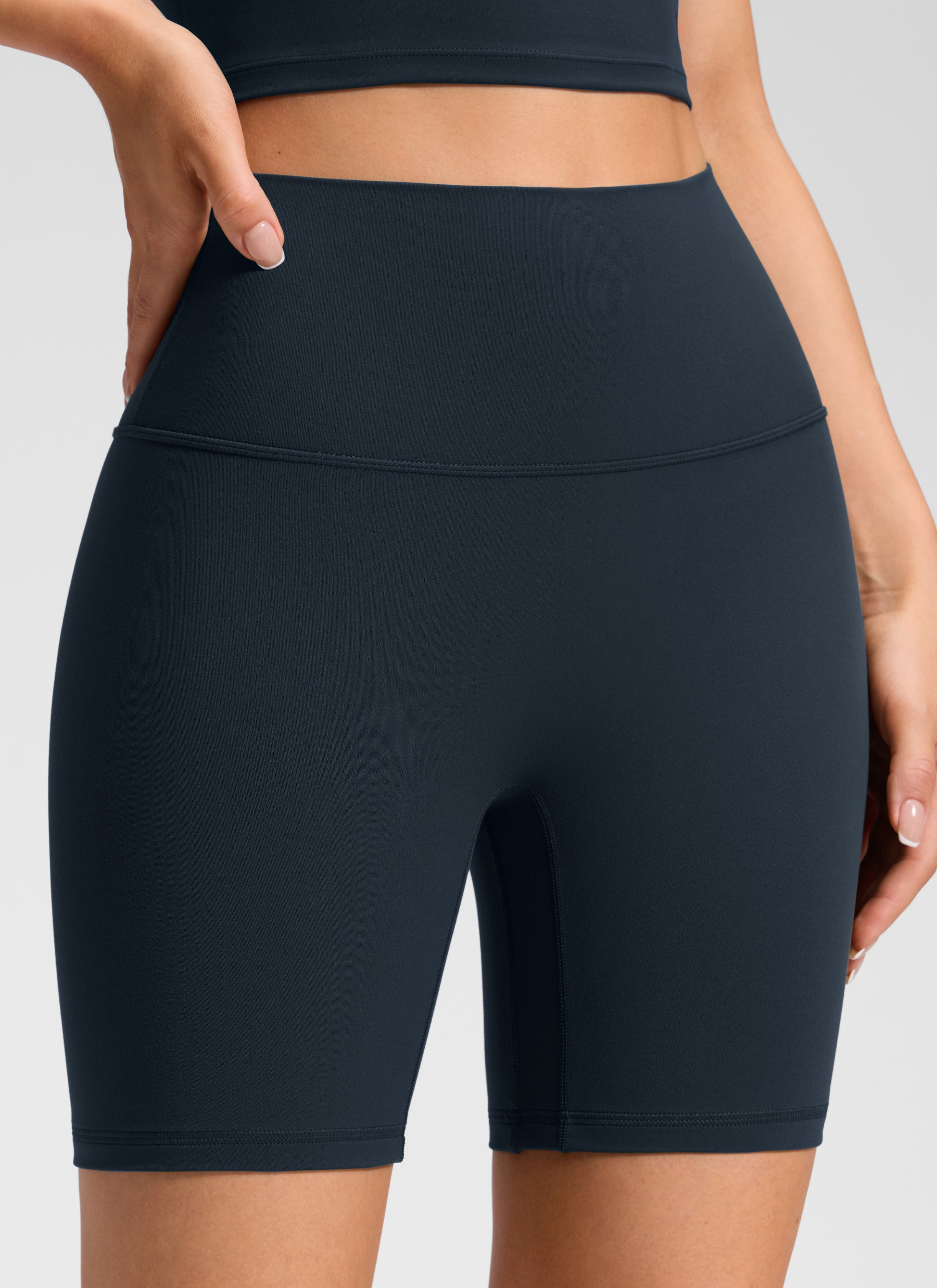 CRZ YOGA Women's Butterluxe Yoga High Rise No Front Seam Short 6