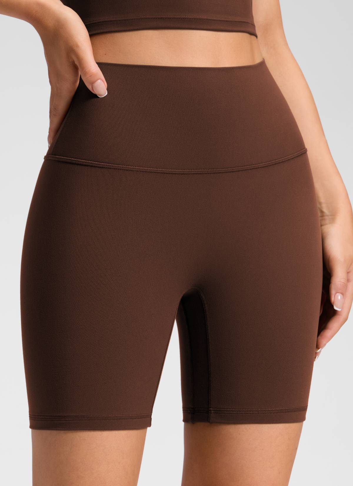 CRZ YOGA Women's Butterluxe Yoga High Rise No Front Seam Short 6