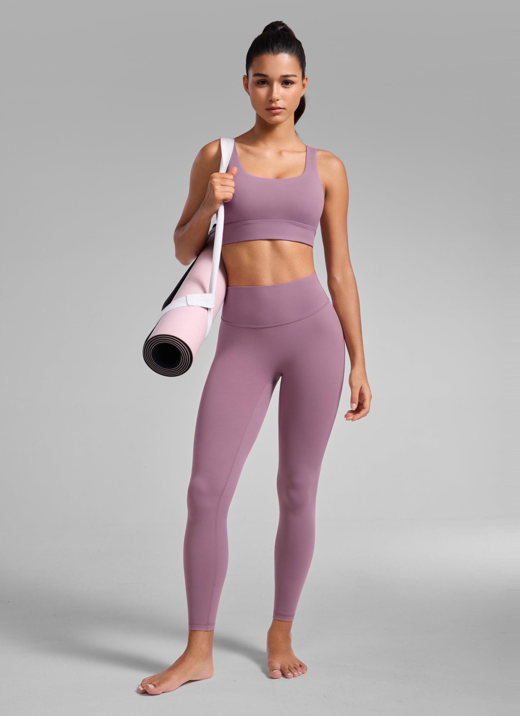 CRZ YOGA Softretch Secretsculpt™ Minor High Rise Front Seam Legging Light Lavender