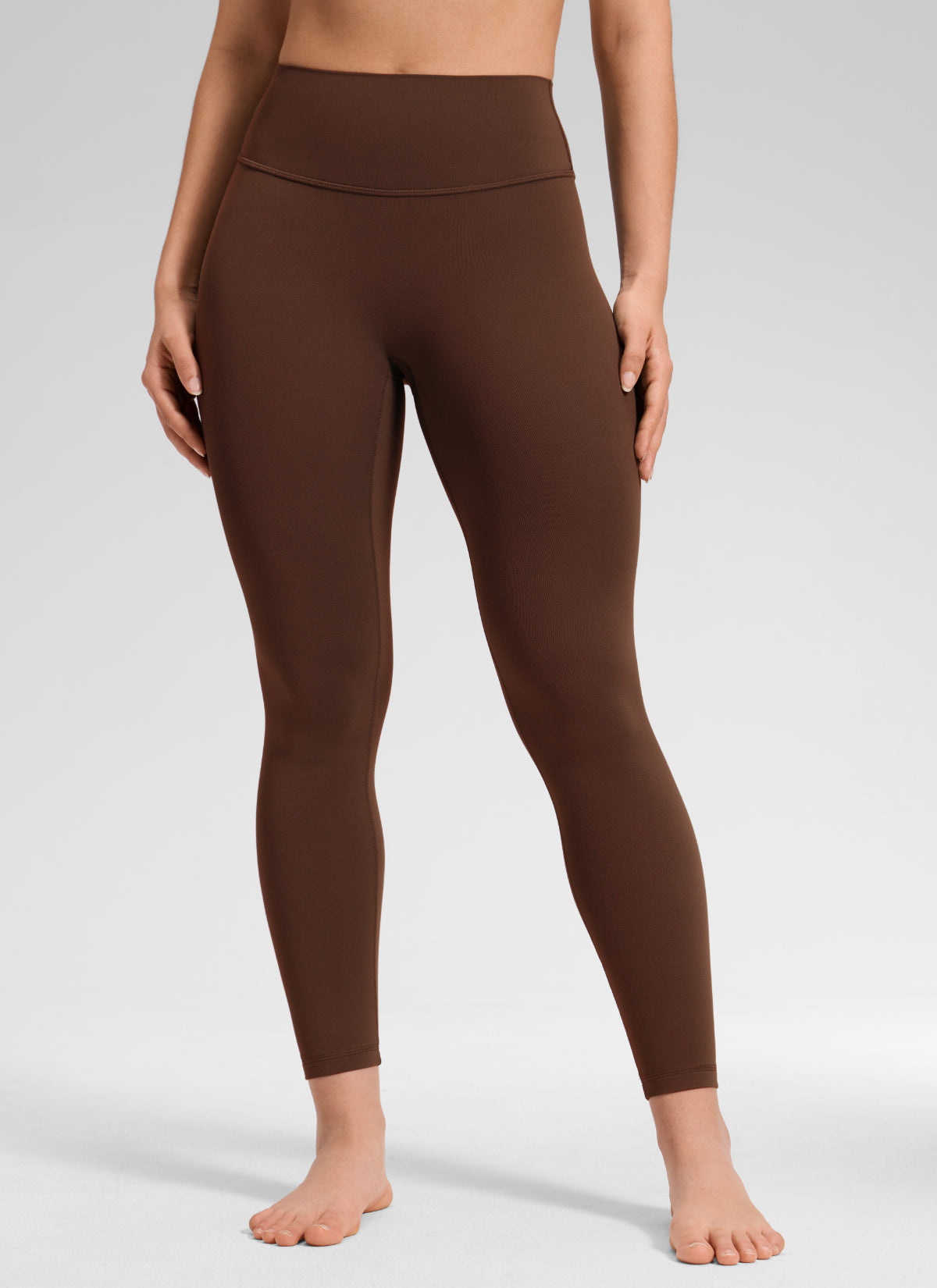 CRZ YOGA Softretch Secretsculpt™ Minor High Rise Front Seam Legging Lava Brown