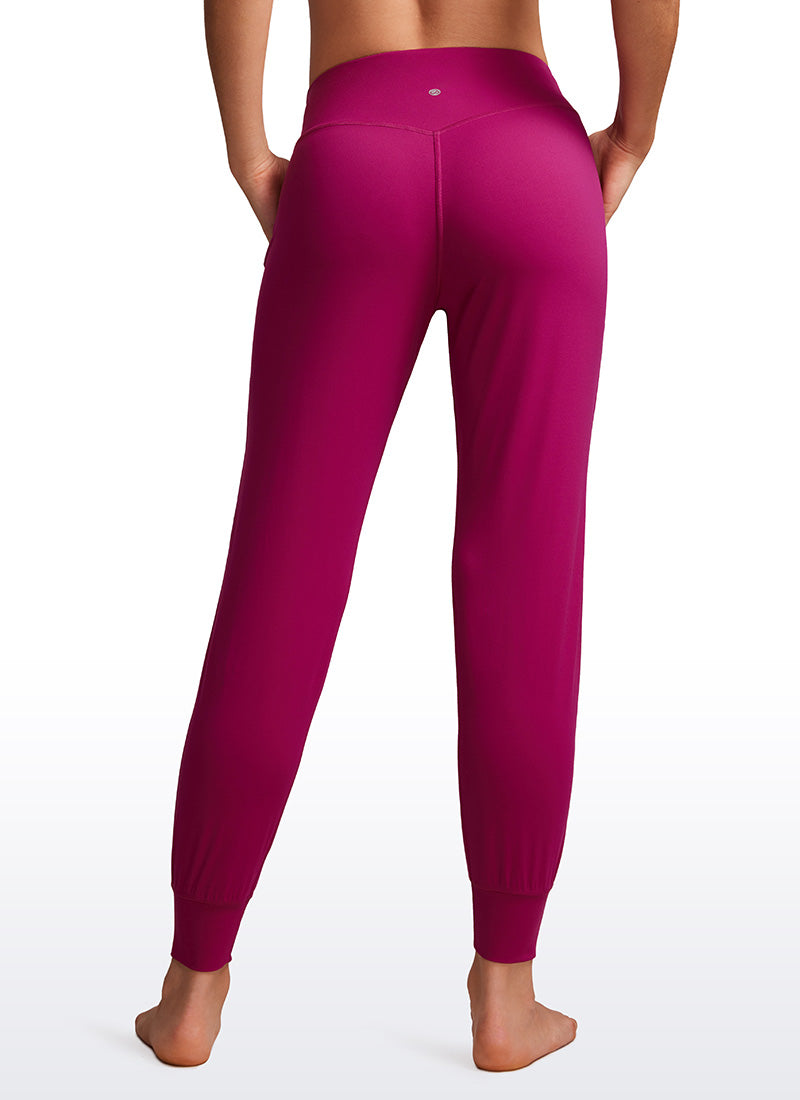 CRZ YOGA Women's Butterluxe High Rise Joggers Pants with Pockets 27'' Olive Green