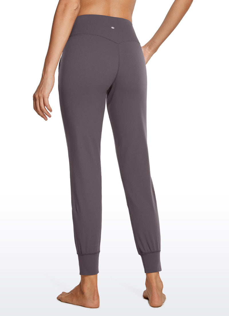 CRZ YOGA Women's Butterluxe High Rise Joggers Pants with Pockets 27'' Tornado