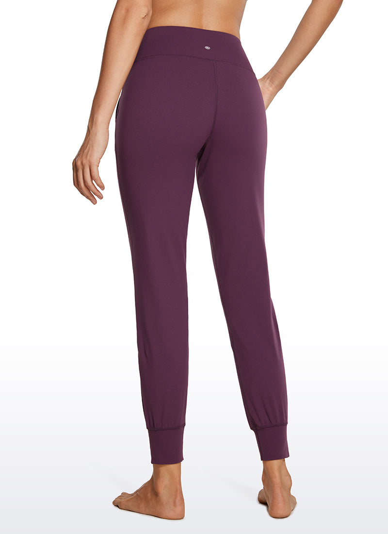 CRZ YOGA Women's Butterluxe High Rise Joggers Pants with Pockets 27'' Tornado