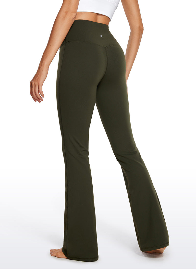 Butterluxe High Waist Flare Wide Leg Bootcut Pockets Leggings 33