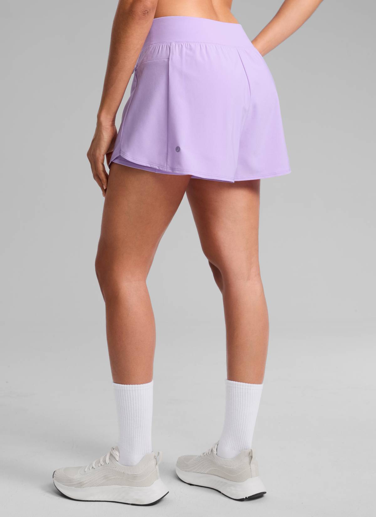 CRZ YOGA Women's Running High Waisted 2 in 1 Shorts with Pockets 3