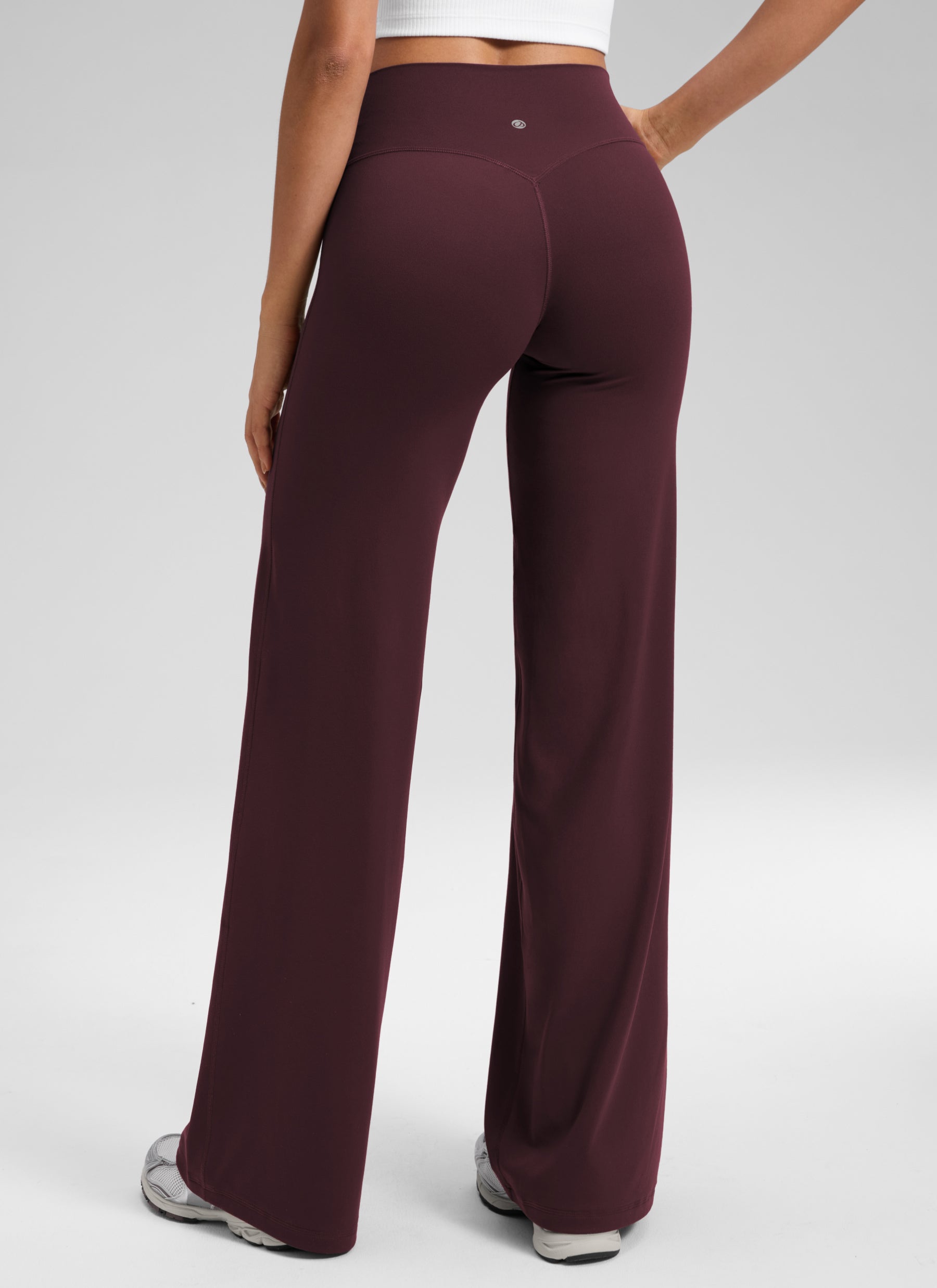 CRZ YOGA Women's Softretch Workout No Front Seam Wide Leg Pant 30