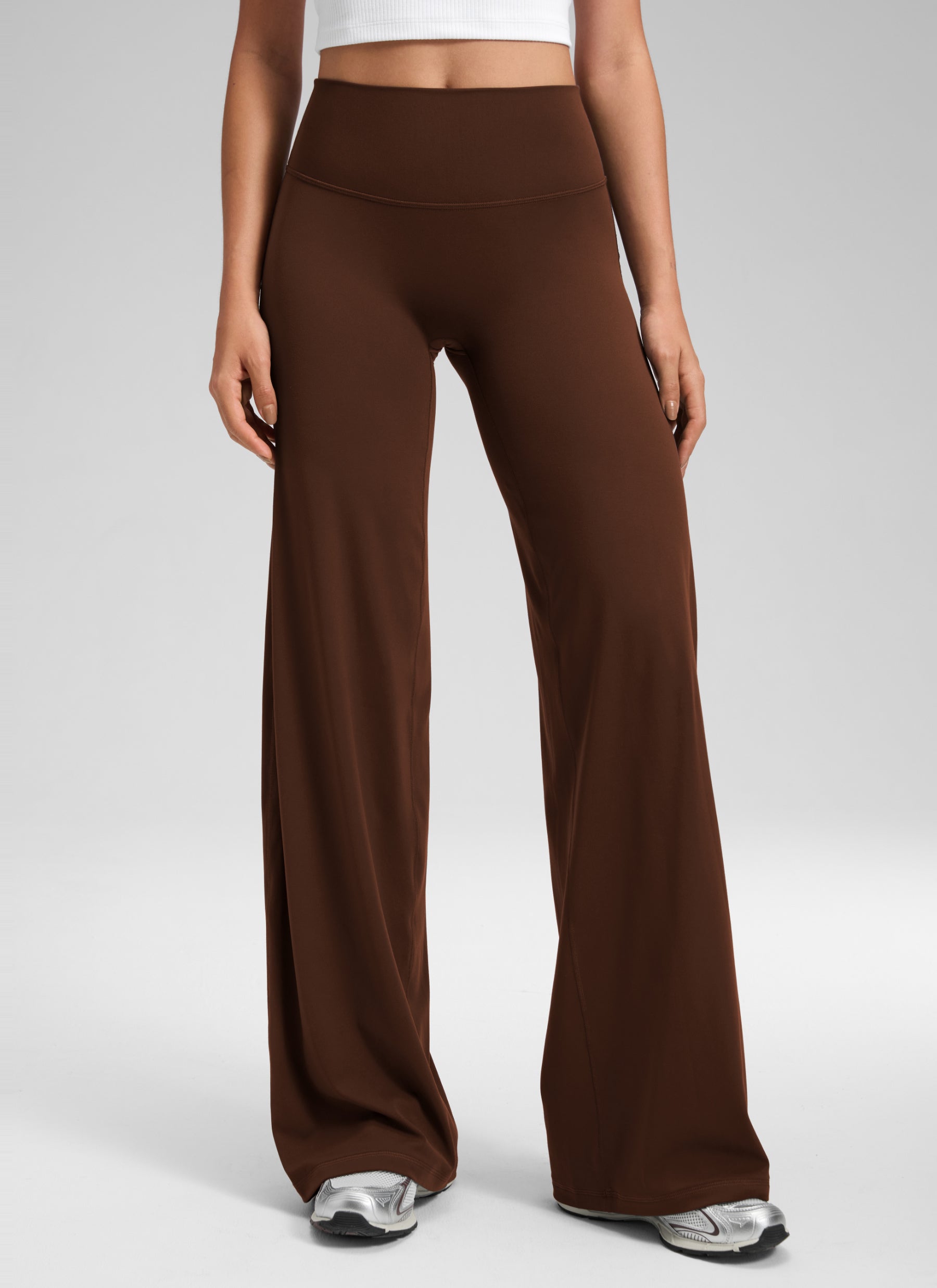 CRZ YOGA Women's Softretch Workout No Front Seam Wide Leg Pant 30