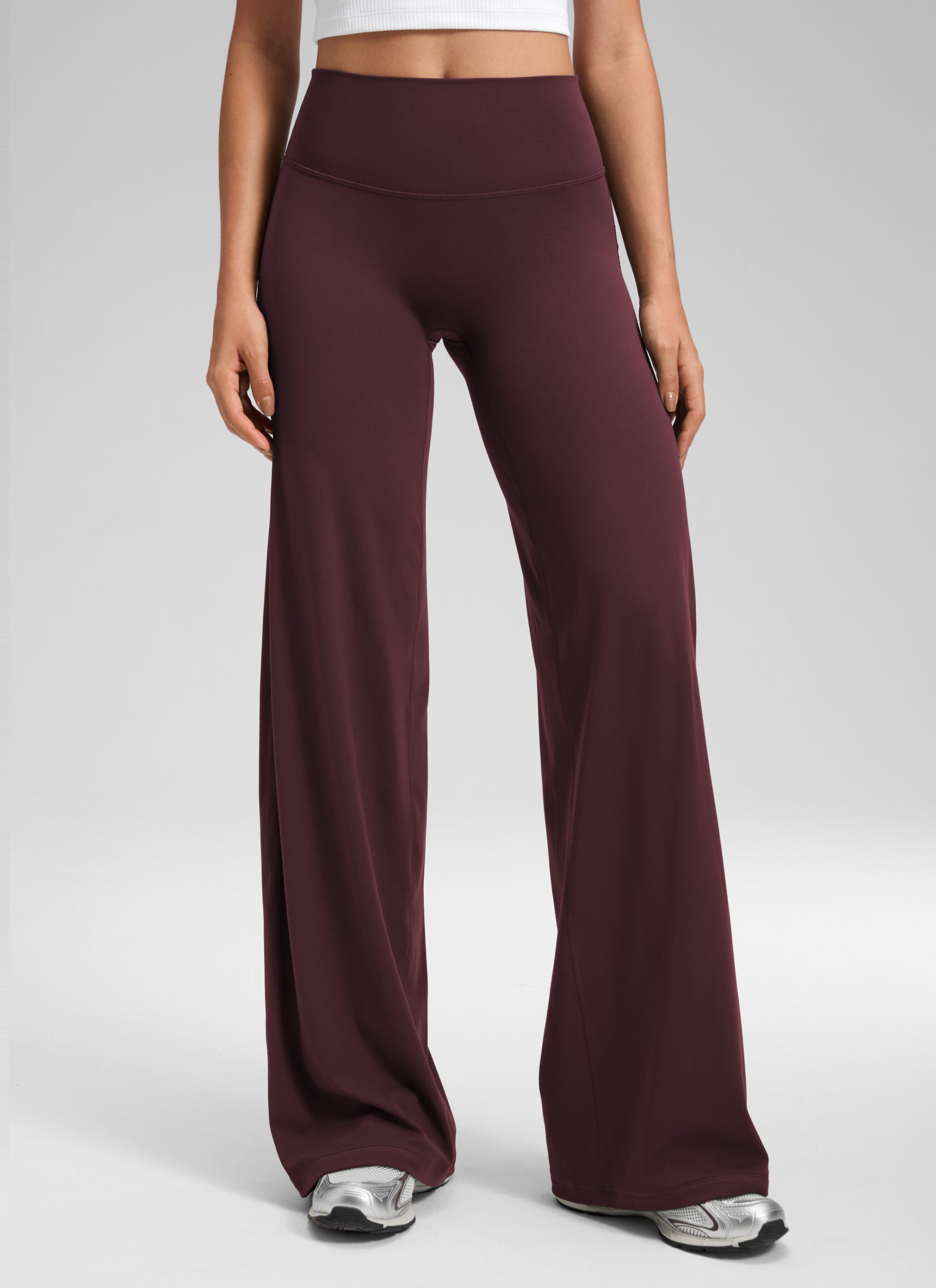 CRZ YOGA Women's Softretch Workout No Front Seam Wide Leg Pant 32