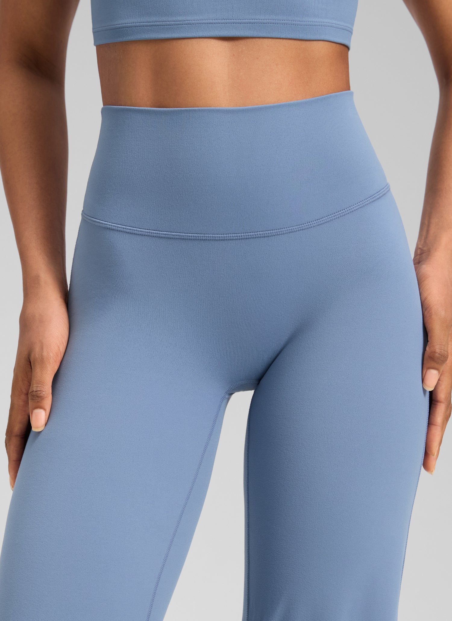 CRZ YOGA Women's Softretch Workout No Front Seam Wide Leg Pant 28
